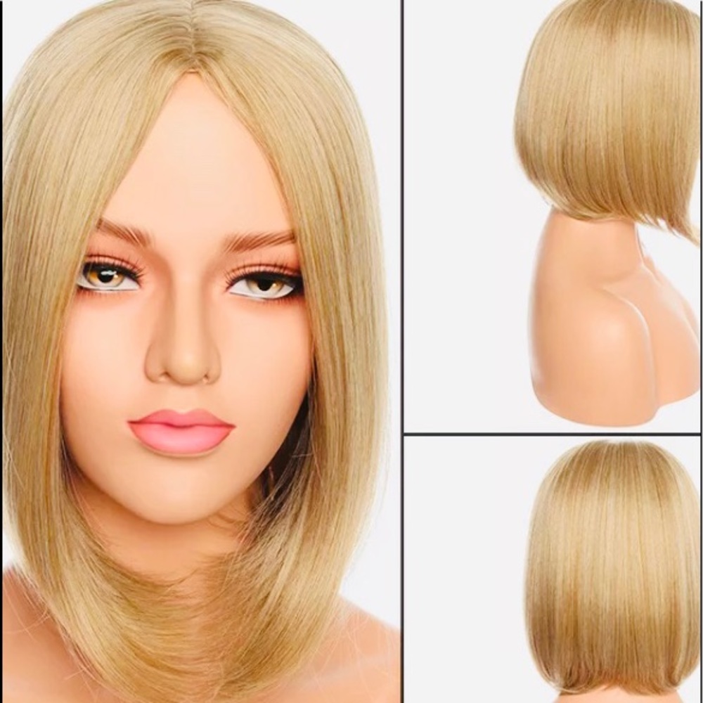 Mix Darker Blonde Full Head Thick Bob